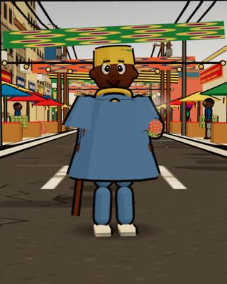 Alhaji Danladi, the Textile Trader, in the game
