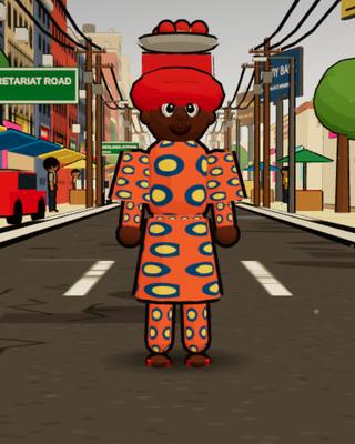 Mama Bisi, the Amala Seller, in the game