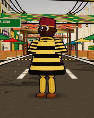 Baba Kamal, the Aso-Oke Weaver, in the game