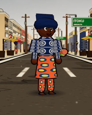 Mama Funke, the Adire Artist, in the game