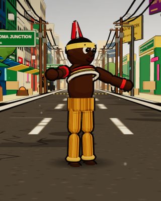 Ifeanyi, the Atilogwu Dancer, in the game