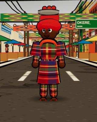 Mama Ejiro, the Banga Soup Seller, in the game