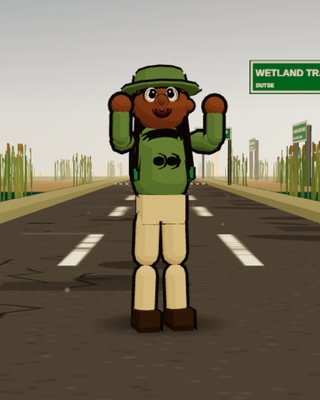 Zainab, the Wetland Ranger, in the game