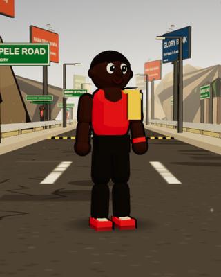 Osagie, the Boxer, in the game