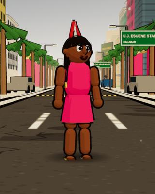 Ekaette, the Carnival Dancer, in the game