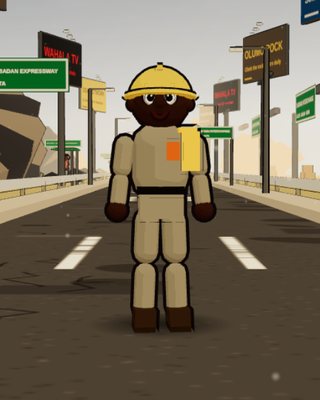 Wale, the Cement Truck Driver, in the game