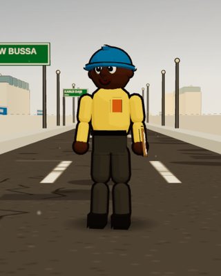 Engr. Gana, the Dam Engineer, in the game