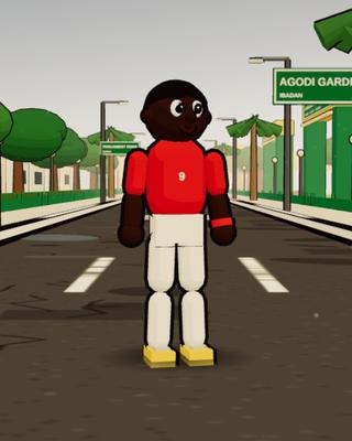 Bayo, the Footballer, in the game
