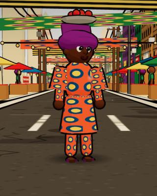 Mama Risi, the Iya Oloja, in the game
