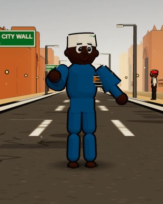 Audu, the Kalangu Drummer, in the game