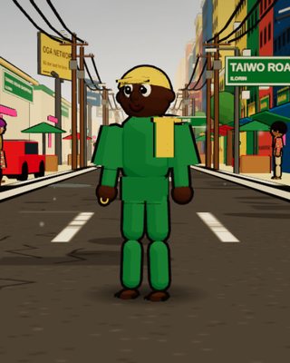 Abdul, the Keke Driver, in the game