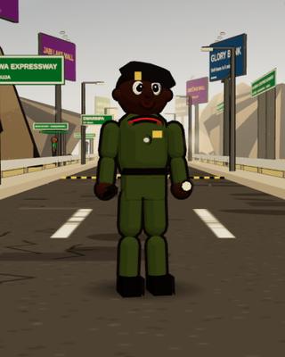 Musa, the Estate Security, in the game