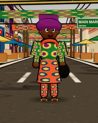 Mama Uju, the Market Trader, in the game