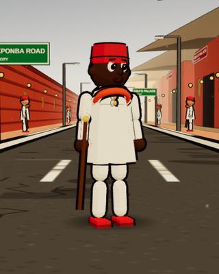 Chief Osayande, the Palace Chief, in the game