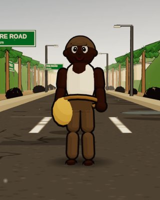 Kehinde, the Palm Wine Tapper, in the game