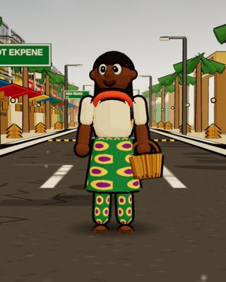 Nkoyo, the Raffia Weaver, in the game