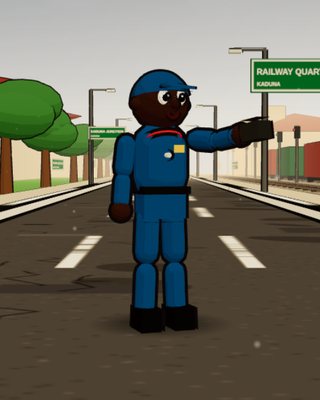 Baba Sule, the Railway Pointsman, in the game