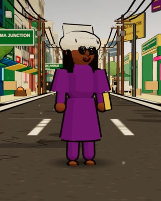 Sister Adaeze, the Choir Mistress, in the game