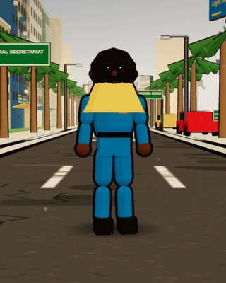 Engr. Amina, the Solar Engineer, in the game