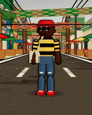 Uduak, the Thrift Seller, in the game