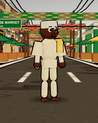Malam Sani, the Taxi Driver, in the game