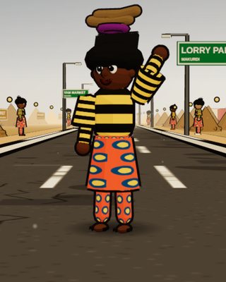Mama Doosuur, the Yam Trader, in the game