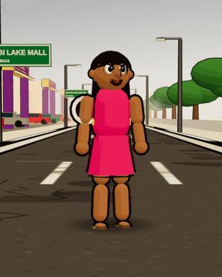 Zara, the Big Girl, in the game