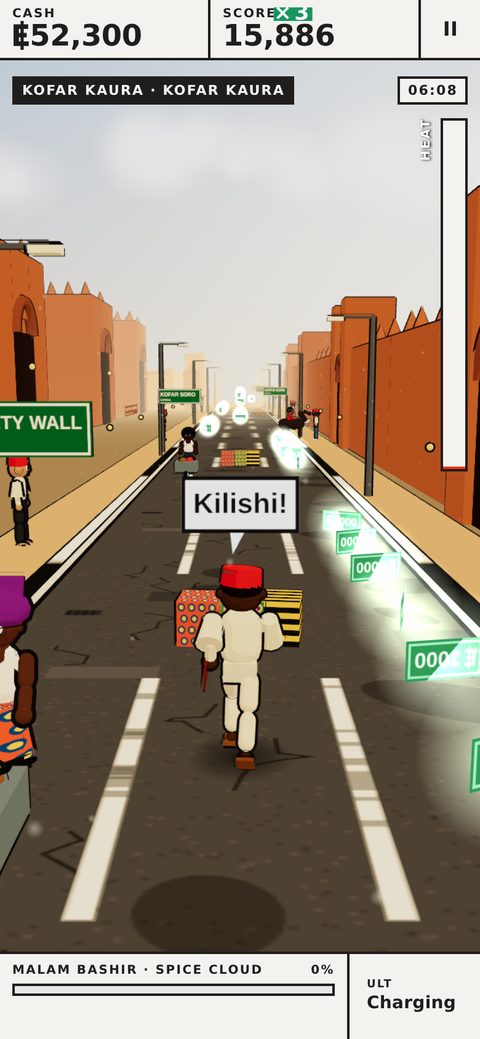 Malam Bashir under the old city wall at Kofar Kaura, Katsina