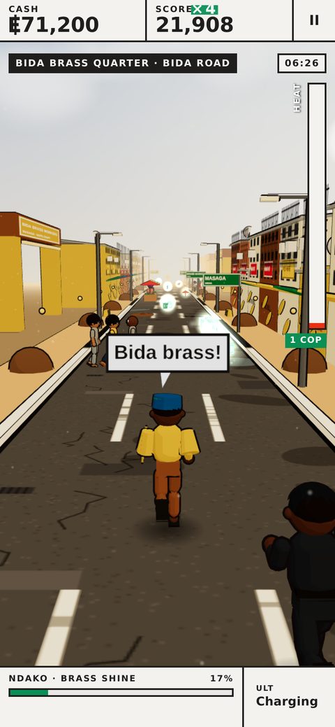 Ndako the brass smith in the Bida brass quarter, Niger State